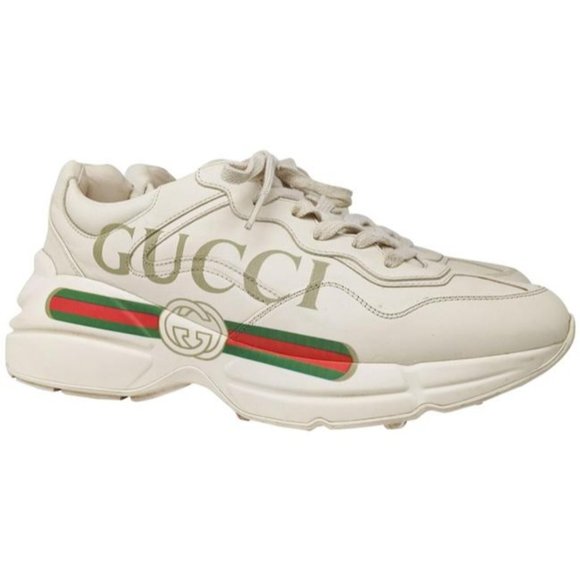 Gucci Shoes - Gucci Logo Rhyton Dad Leather Sneakers US 9/EU 39